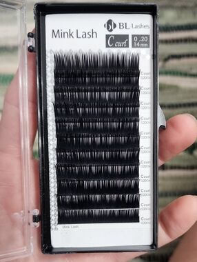 BL Lashes Mink Lash C Curl 0.20 14mm - Black